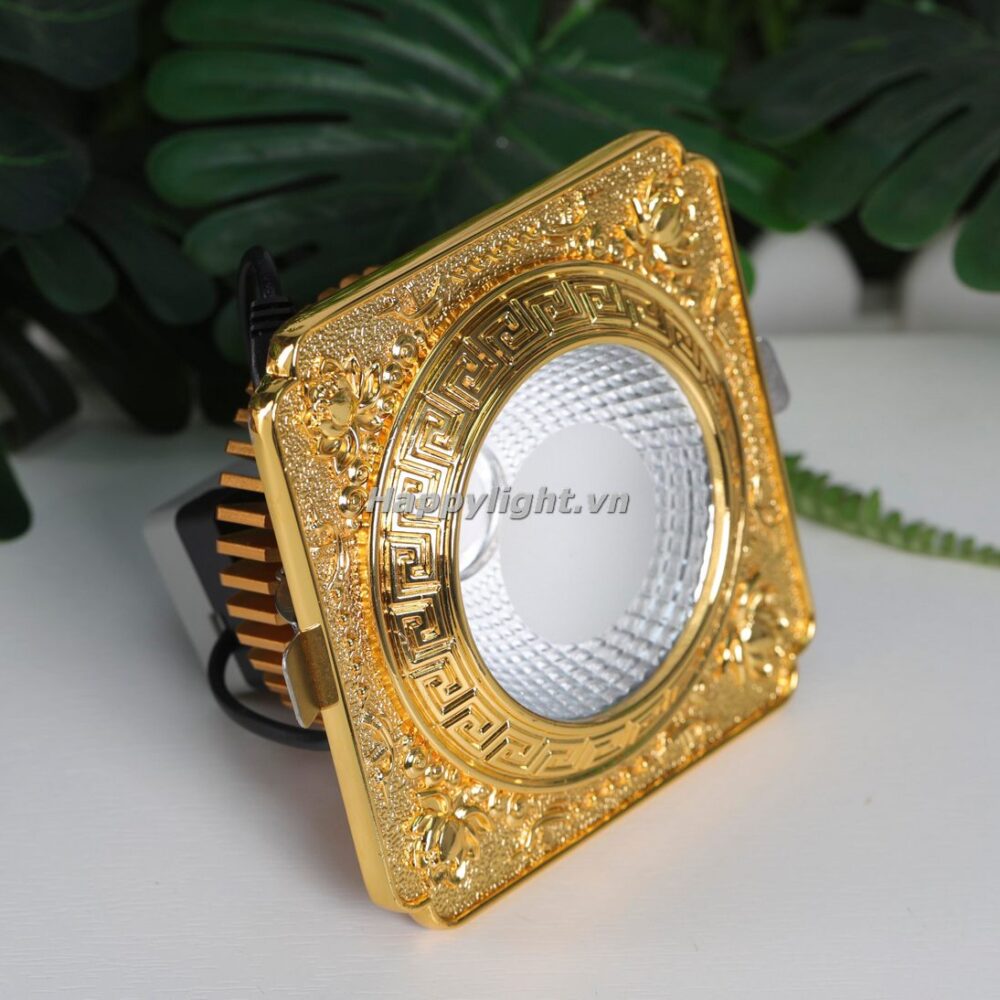 Đèn âm trần đồng hoa sen mạ vàng công nghiệp -AD09 2 AD 09HSV 24K2