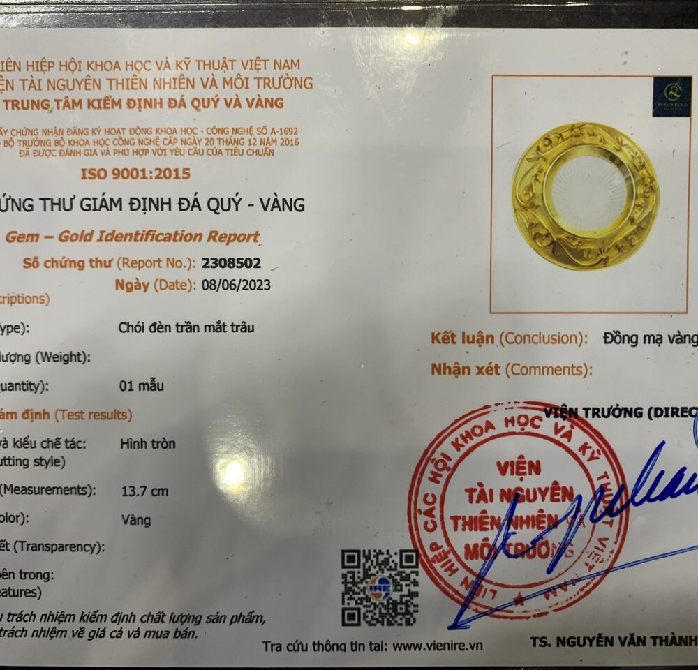 Đèn âm trần đồng hoa sen mạ vàng công nghiệp -AD09 3 chung chi ma vang 2