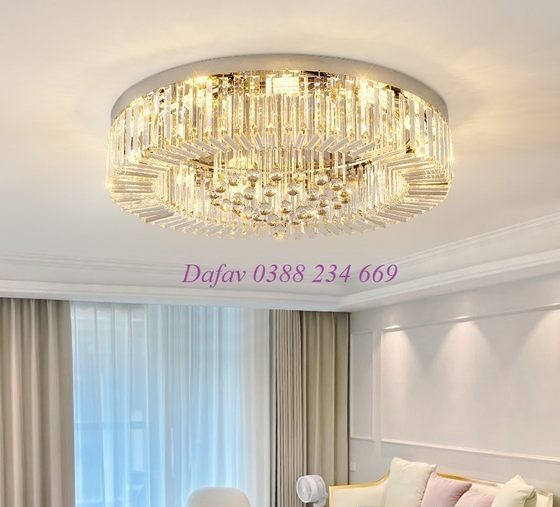 Đèn ốp trần pha lê 2217 cao cấp 1 Đèn ốp trần pha lê 2217 cao cấp