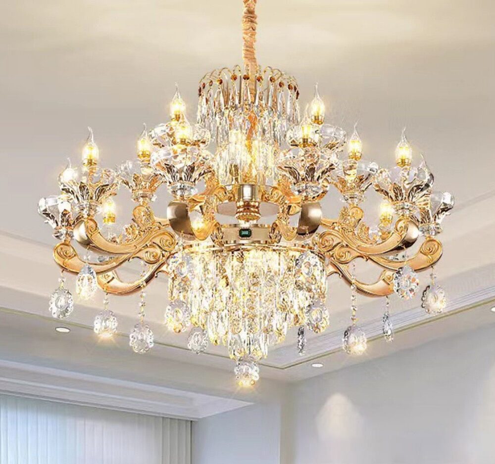 Đèn chùm hợp kim 15 tay 2302